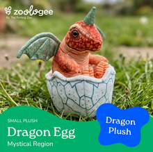 Load image into Gallery viewer, Mystical Dragon Egg Hatchling Orange 8"