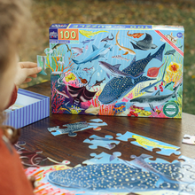 Load image into Gallery viewer, Love of Sharks 100 Piece Puzzle