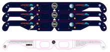 Load image into Gallery viewer, Eclipse and Sunspot Viewing Glasses with Longway Planetarium Logo
