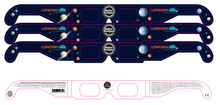 Load image into Gallery viewer, Eclipse and Sunspot Viewing Glasses with Longway Planetarium Logo