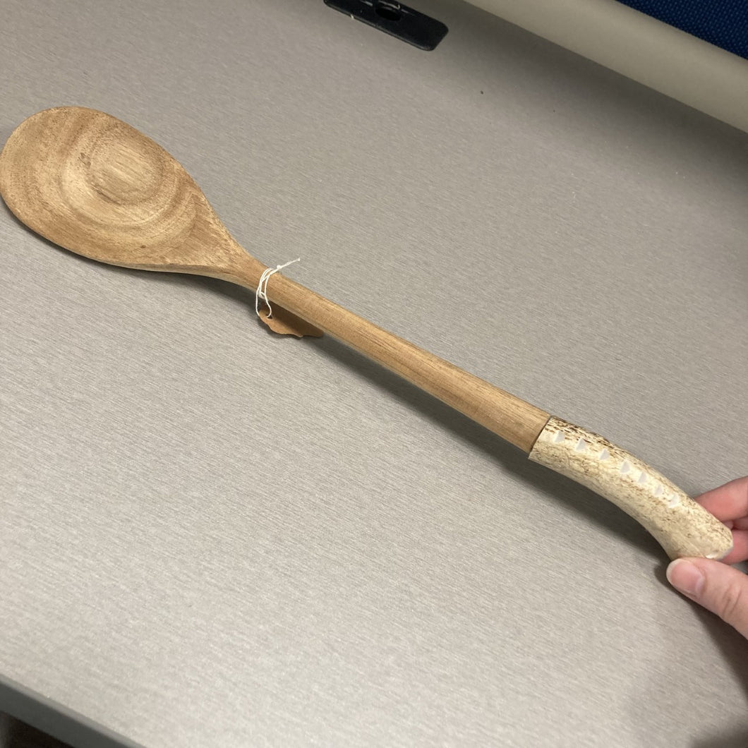 Wooden Ladle with Bone Handle
