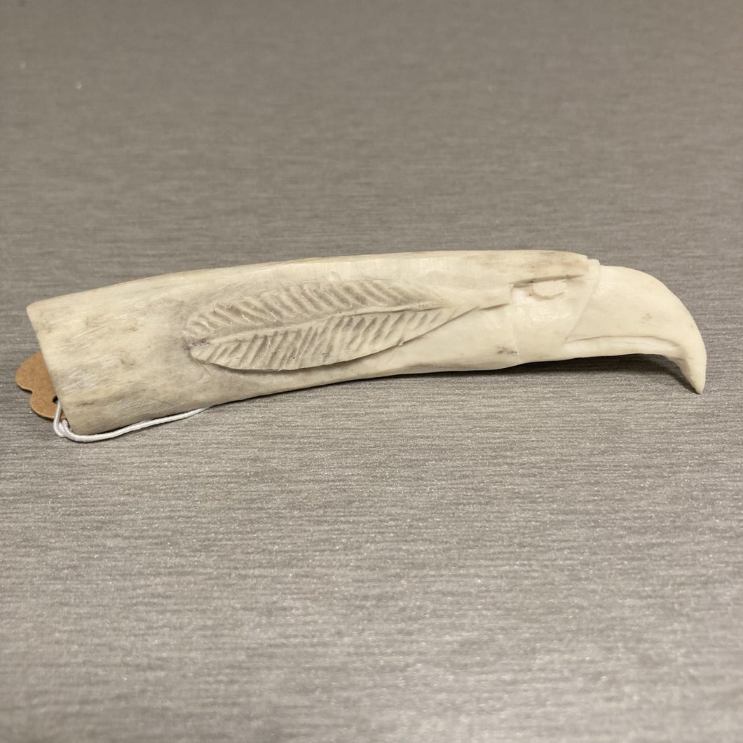 Carved Antler Eagle Pin/Brooch