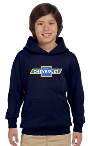 Chevy Bowtie Youth Hoodie - Navy