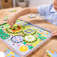 Load image into Gallery viewer, Animal Chase I-Spy Wooden Gear Puzzle - Melissa & Doug