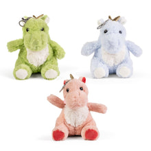 Load image into Gallery viewer, LITTLE Living Nature Clips Dragon Stuffed Animal Keyring