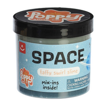 Load image into Gallery viewer, Space Taffy Swirl Mix-In Slime by Poppy Slime Co. 11.3 oz