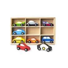 Load image into Gallery viewer, Wooden Cars Set 9 Pieces - Melissa &amp; Doug

