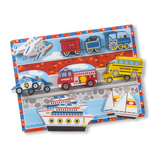 Load image into Gallery viewer, Vehicles Chunky Puzzle 9 Pieces - Melissa & Doug