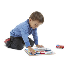 Load image into Gallery viewer, Vehicles Chunky Puzzle 9 Pieces - Melissa & Doug