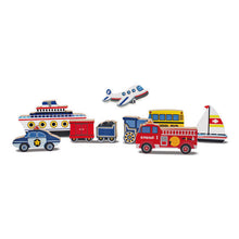 Load image into Gallery viewer, Vehicles Chunky Puzzle 9 Pieces - Melissa &amp; Doug
