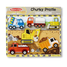 Load image into Gallery viewer, Construction Chunky Puzzle 6 Pieces - Melissa & Doug