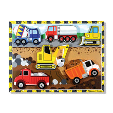 Load image into Gallery viewer, Construction Chunky Puzzle 6 Pieces - Melissa &amp; Doug
