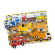 Load image into Gallery viewer, Construction Chunky Puzzle 6 Pieces - Melissa & Doug