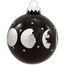 Load image into Gallery viewer, Moon Phases Glass Ornament