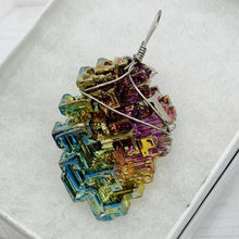 Load image into Gallery viewer, Wire-Wrapped Bismuth Pendant
