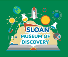 Load image into Gallery viewer, Youth Sloan Museum of Discovery T-Shirt (Choose your color!)
