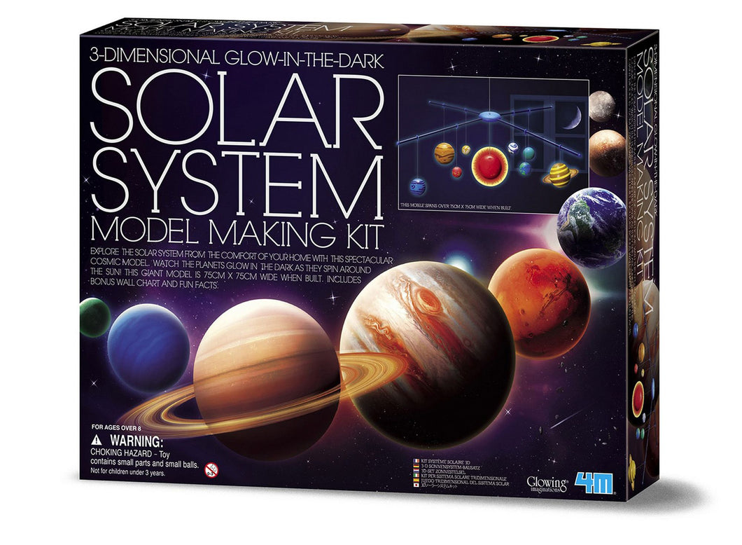 4M 3D Glow Solar System Model Kit, STEM Science Kit