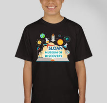 Load image into Gallery viewer, Youth Sloan Museum of Discovery T-Shirt (Choose your color!)