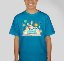 Load image into Gallery viewer, Youth Sloan Museum of Discovery T-Shirt (Choose your color!)