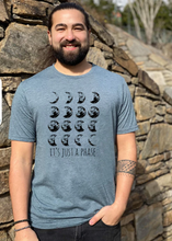 Load image into Gallery viewer, Adult It's Just A Phase T-Shirt - Black