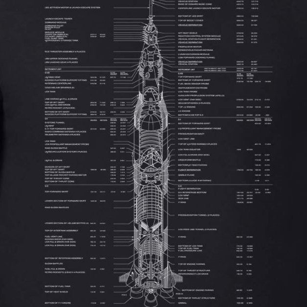 Saturn V Rocket T-Shirt