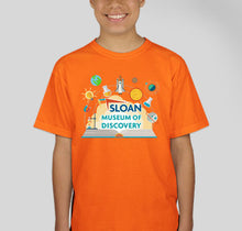 Load image into Gallery viewer, Youth Sloan Museum of Discovery T-Shirt (Choose your color!)