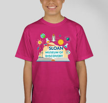 Load image into Gallery viewer, Youth Sloan Museum of Discovery T-Shirt (Choose your color!)