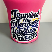 Load image into Gallery viewer, Longway Planetarium "I Survived the Rollercoaster" Vinyl Sticker

