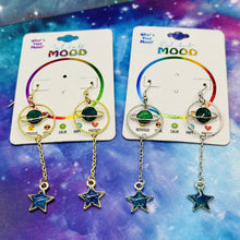 Load image into Gallery viewer, Planets &amp; Stars Mood Earrings
