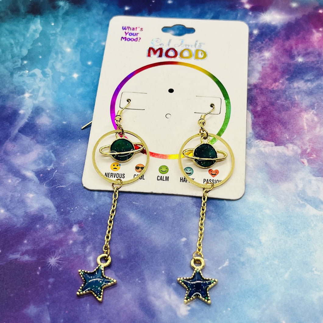 Planets & Stars Mood Earrings