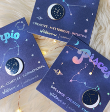 Load image into Gallery viewer, Constellation Zodiac Enamel Pin - Choose Your Sign!
