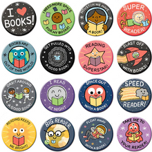 Load image into Gallery viewer, Take Me To Your Reader Button Pins - Choose Your Style!
