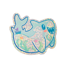 Load image into Gallery viewer, Shark Ocean Dreamy Liquid Vinyl Sticker
