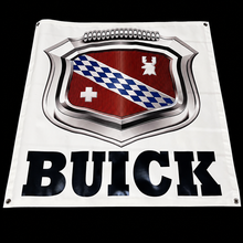 Load image into Gallery viewer, 3' x 3' Buick 1950 Shield Logo Garage Banner
