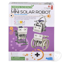 Load image into Gallery viewer, Green Science 3-in-1 Mini Solar Robot

