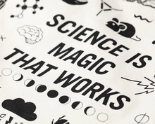 Load image into Gallery viewer, Science is Magic Shoulder Tote Bag
