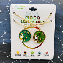 Load image into Gallery viewer, Mood Spaceship Pendant Best Friend Necklaces (Set of 2)
