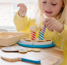 Load image into Gallery viewer, Wooden Birthday Cake Play Set - Melissa &amp; Doug
