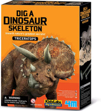 Load image into Gallery viewer, 4M KidzLabs Dig a Dinosaur Skeleton - Triceratops
