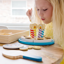 Load image into Gallery viewer, Wooden Birthday Cake Play Set - Melissa &amp; Doug
