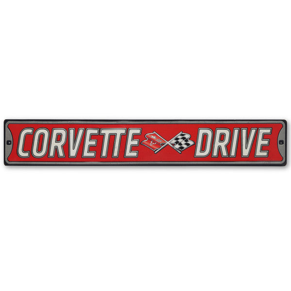 Corvette Drive Metal Sign