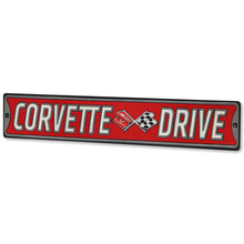 Load image into Gallery viewer, Corvette Drive Metal Sign
