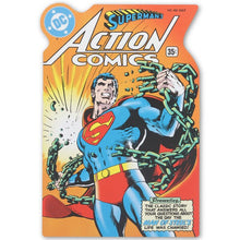 Load image into Gallery viewer, Superman Action Comics Cover Design Metal Sign
