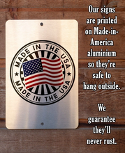 Load image into Gallery viewer, Please Don&#39;t Summon Demons in the Bathroom - Metal Sign 8&quot; x 12&quot;

