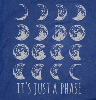 Youth It's Just a Phase T-Shirt -Blue