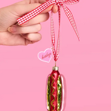 Load image into Gallery viewer, Iridescent Hot Dog Ornament
