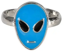 Load image into Gallery viewer, Glow-in-the-Dark Alien Ring
