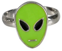 Load image into Gallery viewer, Glow-in-the-Dark Alien Ring
