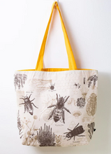Load image into Gallery viewer, Honey Bee Canvas Shoulder Tote
