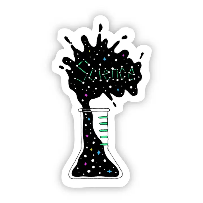 Science Beaker Sticker